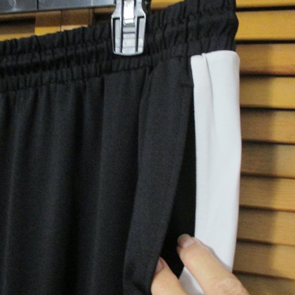 Zelos pants pull on black & white stretchy, elastic waist with pockets size 3x - Picture 5 of 8